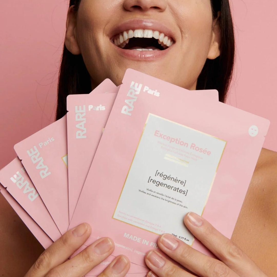 RARE Paris Atkuriamosios Veido Kaukės EXCEPTION ROSÉE