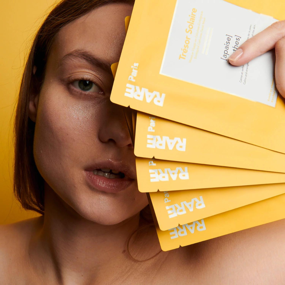 RARE Paris Raminančios Veido Kaukės TRÉSOR SOLAIRE